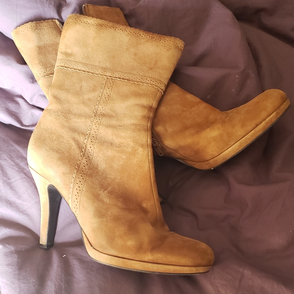 Brown leather bandalino boots - Picture 8 of 8
